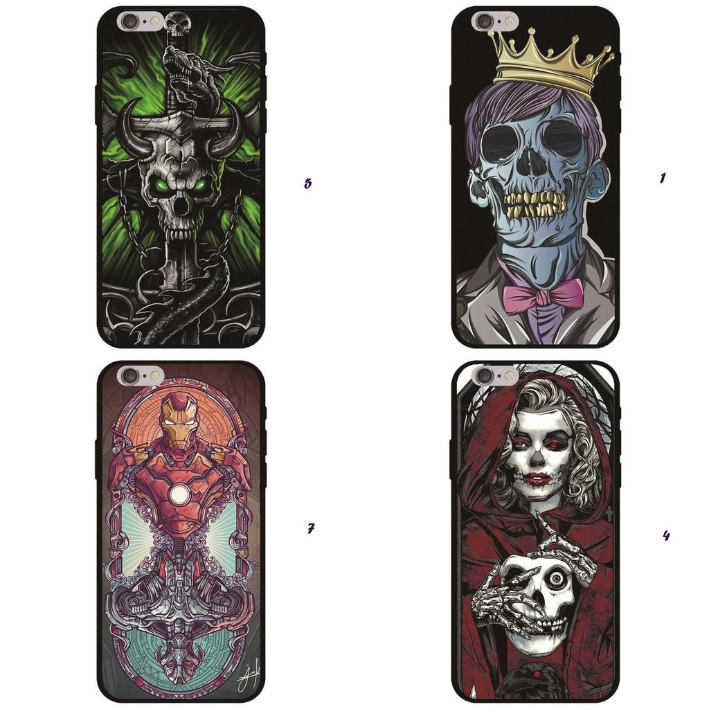 Horror Personality Creative Tpu Soft Silicone Mobile Cell Phone Case Iphone For