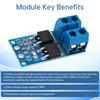 MOSFET-Schaltmodul 400W 30A PWM-Regelung Motor Drehzahl Lampen Helligkeit Steuerung 5V-36V Treiberplatine