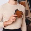 Large Capacity Men's Short Wallet Thin Card Holder Portable PU Leather Coin Purse  Daily