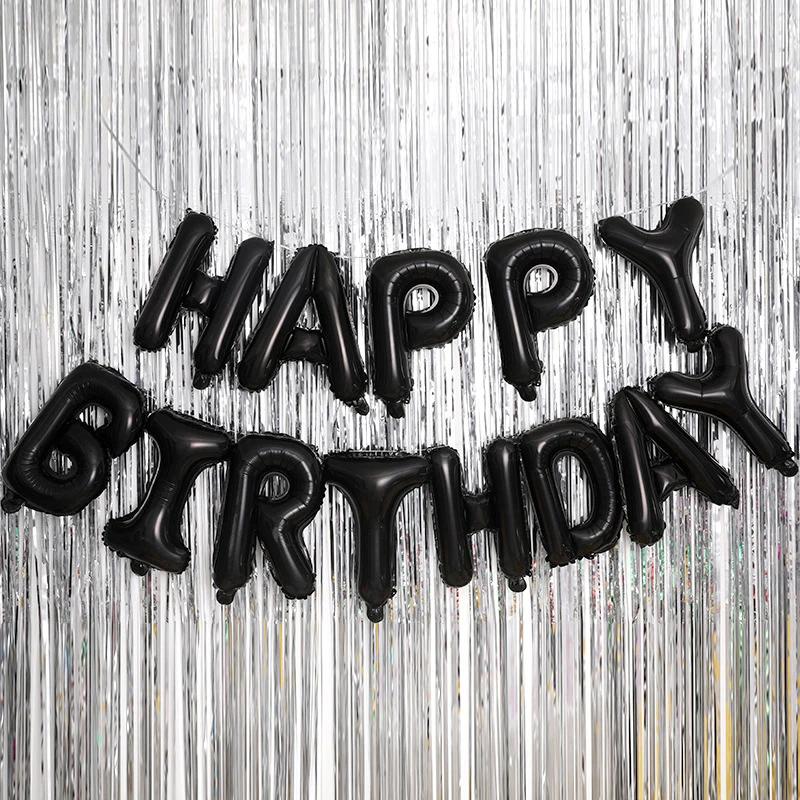 13pz Palloncini in Foil con Lettere Buon Compleanno per Bambini e Bambine Festa di Compleanno Decorazioni Fai da Te Articoli per Baby Shower Camera da Letto