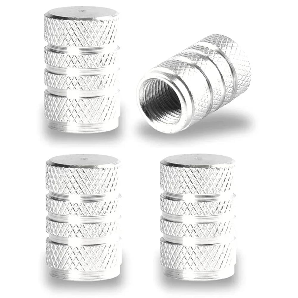 Aluminum Alloy Tire Valve Stem Caps 4 Pcs Universal Stem Covers for Cars Motorcycles and Bikes Auto Tire Accessoires Valve Stems 1