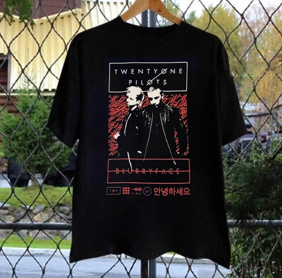 

Винтажная футболка Twenty One Pilots Blurry Face Tour 2015, размер S-4XL 3XL