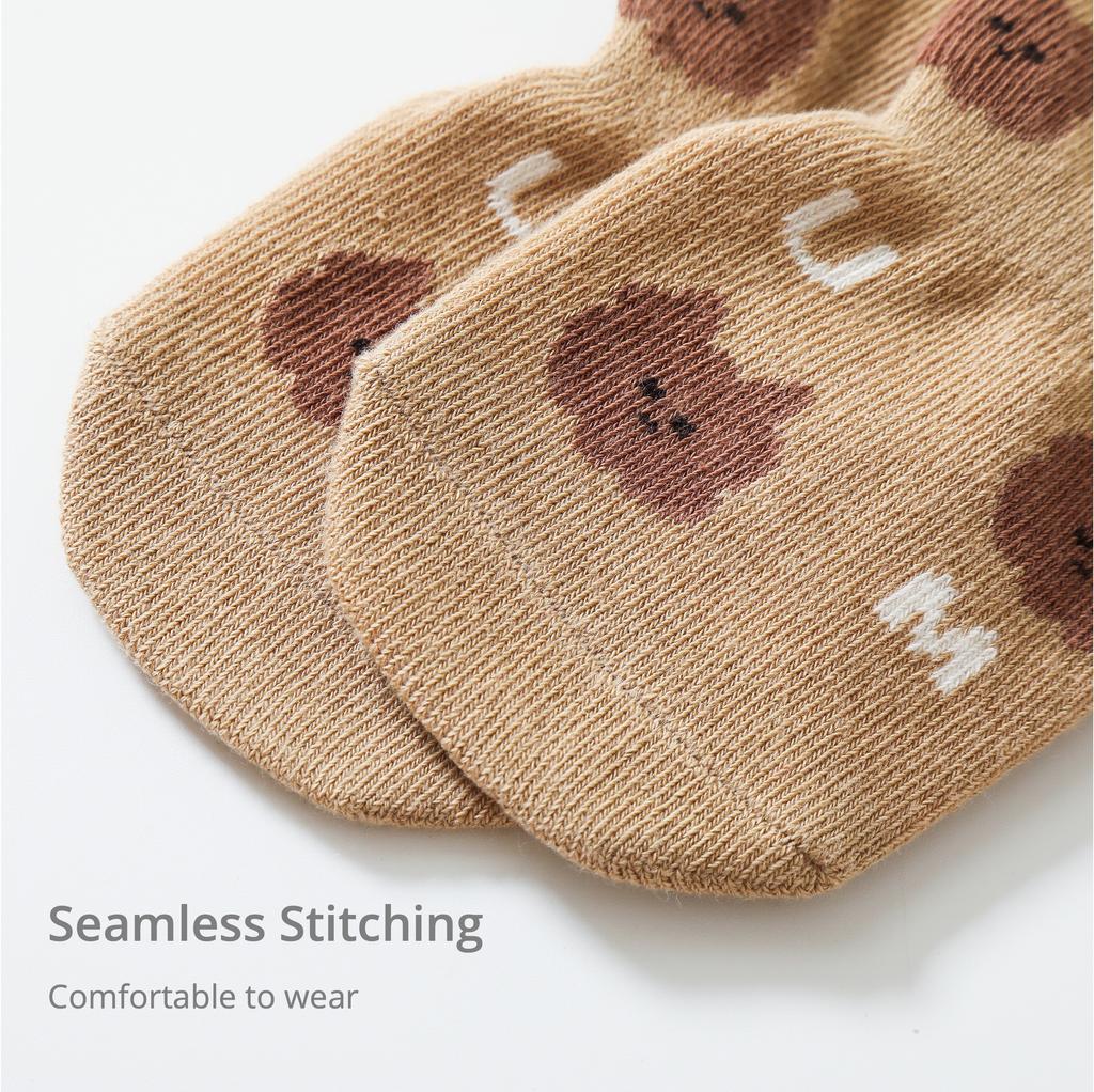 5 Pairs Baby Floor Socks Cute Cartoon Short Cotton Socks Toddler Anti Slip Kawaii Unisex Kids Accessories for Girls Boys