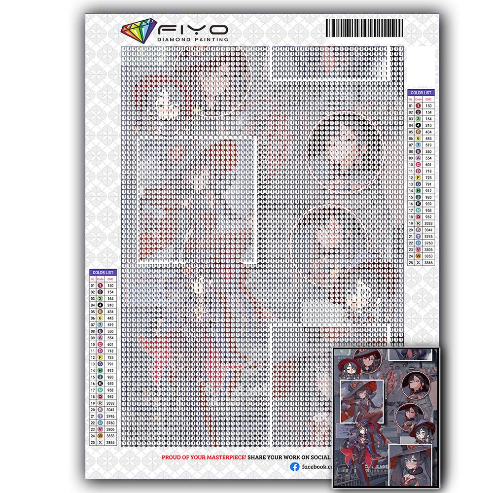 5D DIY Genshin Game Character Cross Stitch Rhinestones Diamond Drawing Embroidery Mosaic Home Decor