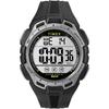 Timex UniDigital 43mm Watch, Black/Black/Digital/Silver Top Ring, Modern Design