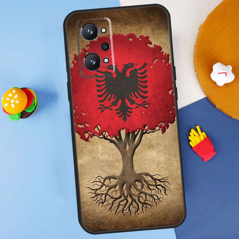 Albanien Flagge Für Realme GT 6 6T 5 GT7 Pro C61 C75 C55 C51 C21Y C25S C67 C53 13 12 10 11 14 Pro Plus Hülle