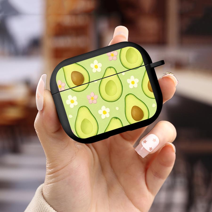 

Earphone Cases Cover Case For Airpods 1 3 4 2 Pro3 Pro Pro2 Cartoon Avocado Airpods Pro 3