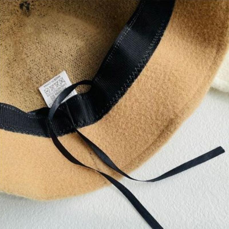 Women Solid Color Fisherman Hat Thin Fur Foldable Winter Bucket Basin Knitting Fleece Hat