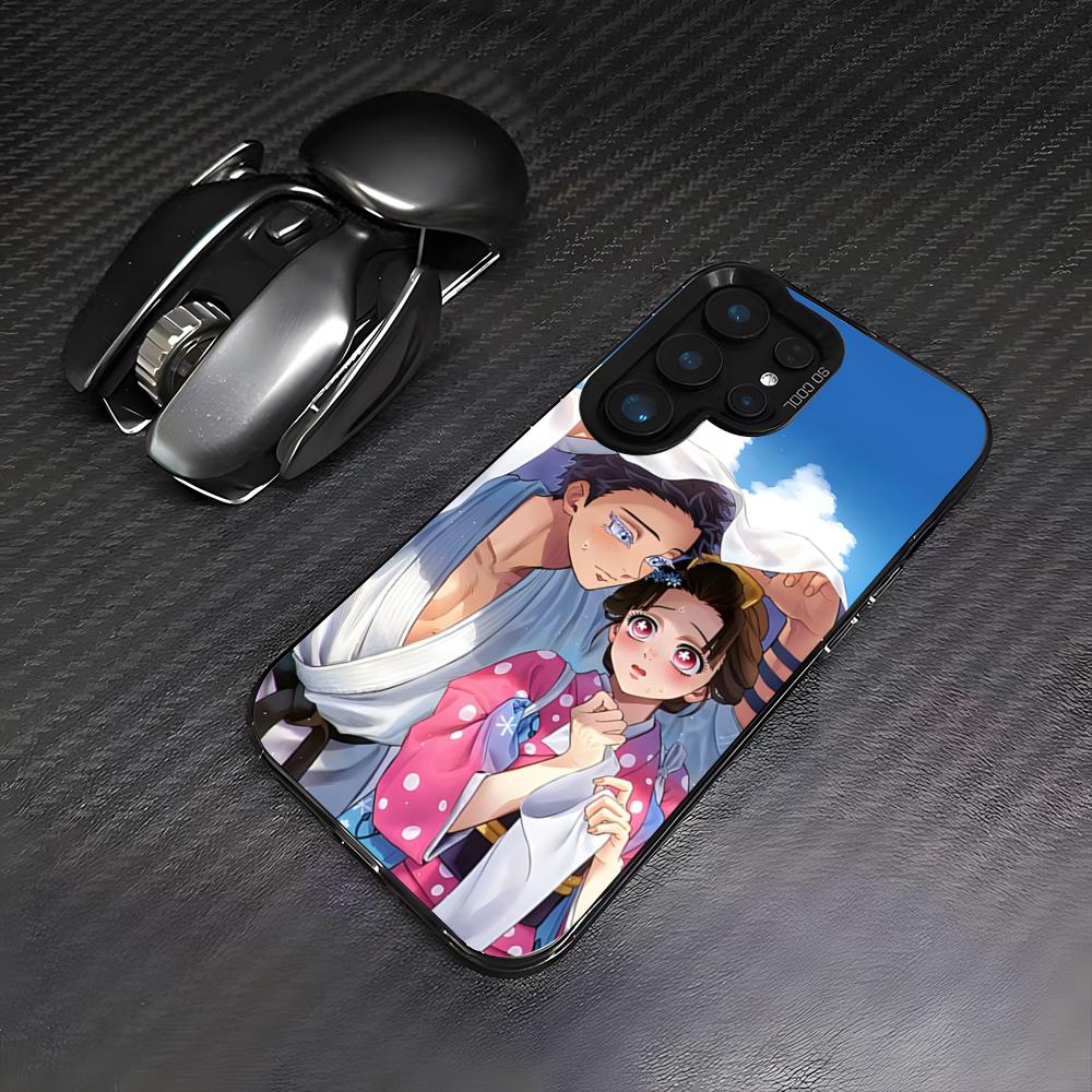 Hot Anime Akaza X Koyuki Phone Case For Samsung S26 S25 Plus S20 S20 Plus S22 Ultra S23 FE S21 Plus S21 Ultra Colorful Cover