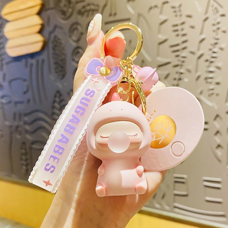 

And Fun Creative Cartoon Dinosaur Keychain In Various Colors For All Ages Pink Dinosaur