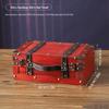 Vintage Distressed Wooden Suitcase Storage Box - Antique Style Photography Prop & Decoration