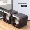 Compact Wired Audio Desktop Speaker with Surround Sound & USB-Powered Subwoofer