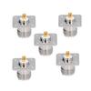 5Pcs Flange Solder Cup 4‑Hole Brass Panel Mount Adapter RF Coaxial Connector SL16‑KFD‑3
