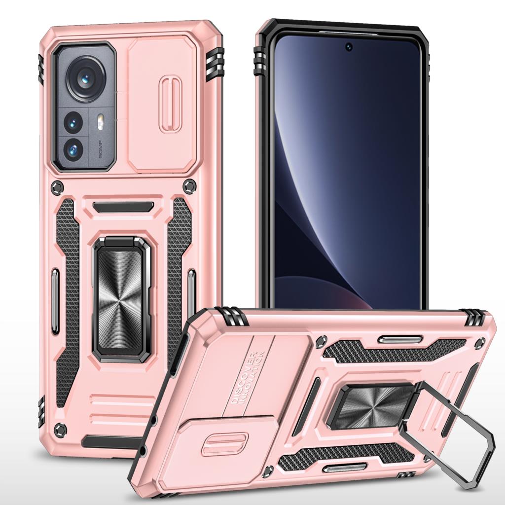 Camera Cover Case For Xiaomi MI 11T 12 POCO X4 Pro Redmi 10 10C A1 Plus 10A 9A 9C Note 11S 11 Pro 5G Ring Shockproof Stand Case