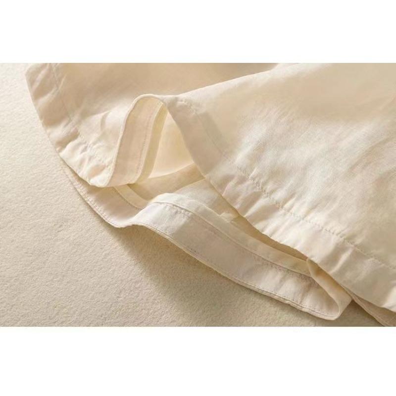 T-shirt a maniche corte in cotone e lino da donna, estiva, larga, ringiovanente, stile occidentale, piccola camicia per la madre, top di temperamento da donna