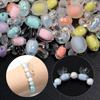 20-50pcs Rabbit Head Acrylic Beads Cute Candy Color  Loose Spacer Beads For DIY Jewelry Making Bracelet Necklace Phone Key Chain