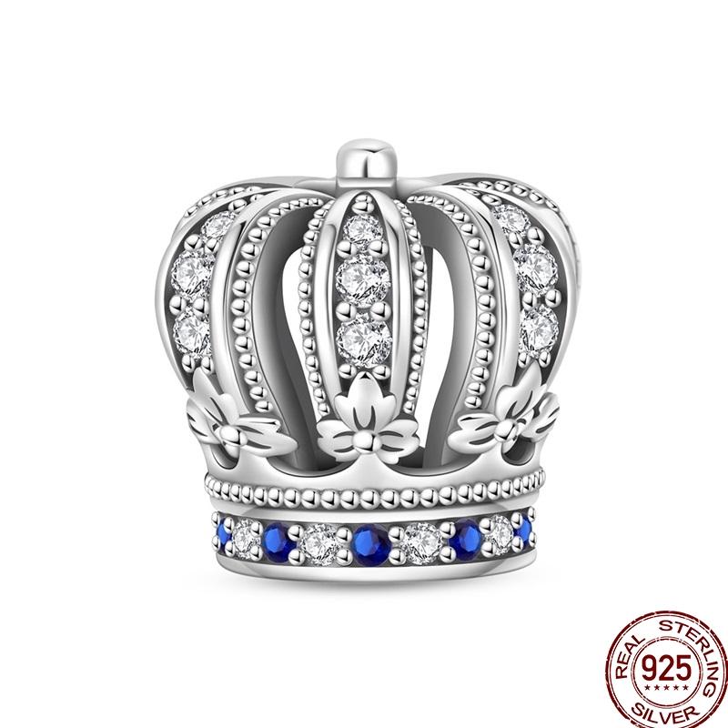 100% Copper Crown Shrimp Crab Charms Beads Butterfly Heart Birthday Pendants Fit Bracelet Jewelry Gifts Marking