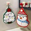 Christmas Decoration 2026 Coral Fleece Hand Towel Christmas Gift Cartoon Kitchen Cloth Children's Christmas Towels