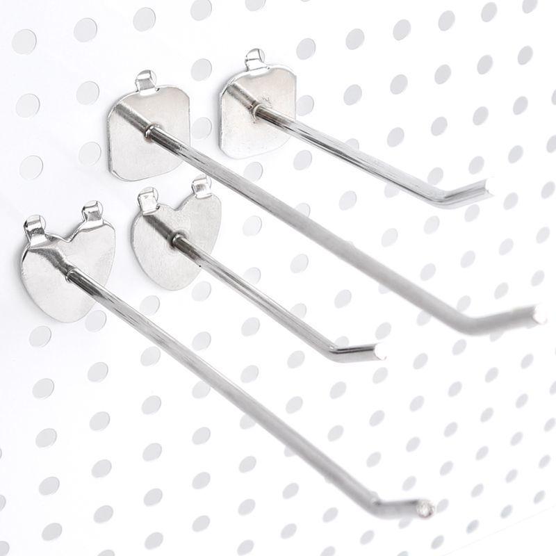 10Pcs Heart Shaped Single Peg Pegboard Hooks Wall Hooks Hole Board Hanger Garage Pegboard Hook Wall Mount Storage Rack