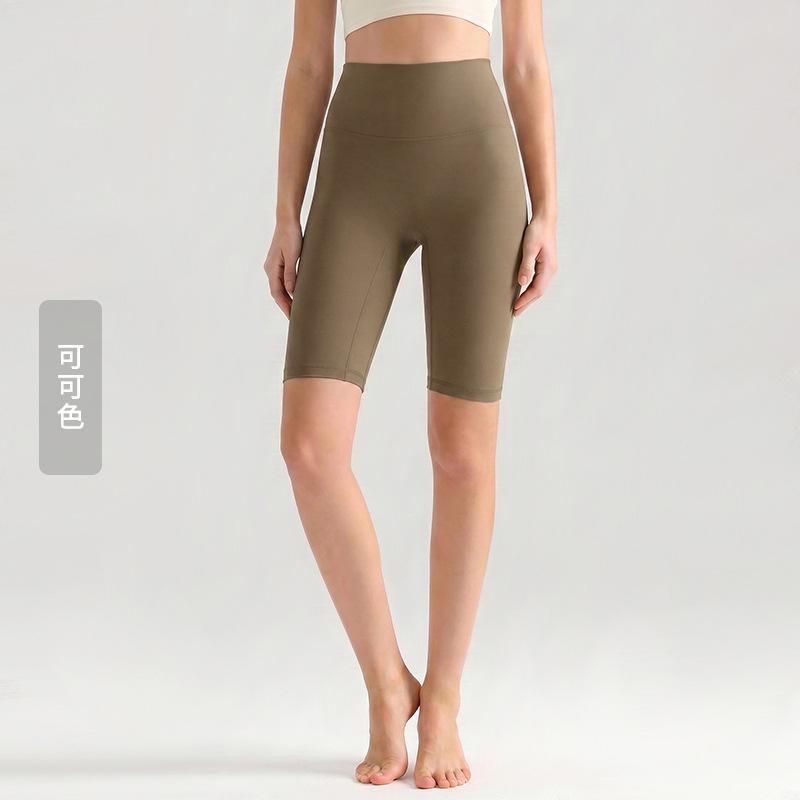 Weiman cloud nude five-point yoga pants women's summer thin tight yoga clothes high waist hip lift fitness yoga pants