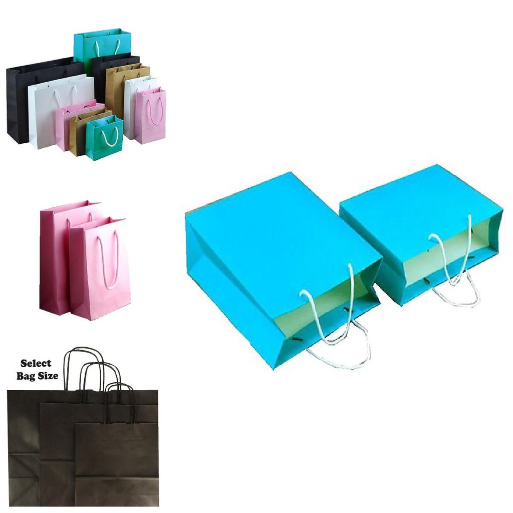 Vintage Paper Gift Bags Set For Weddings Parties And Gifts