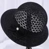 Hat Women's Basin Hat Sun Hat Crochet Hollow Sunscreen Mesh Breathable Cool Hat Sun Hat Spring and Summer