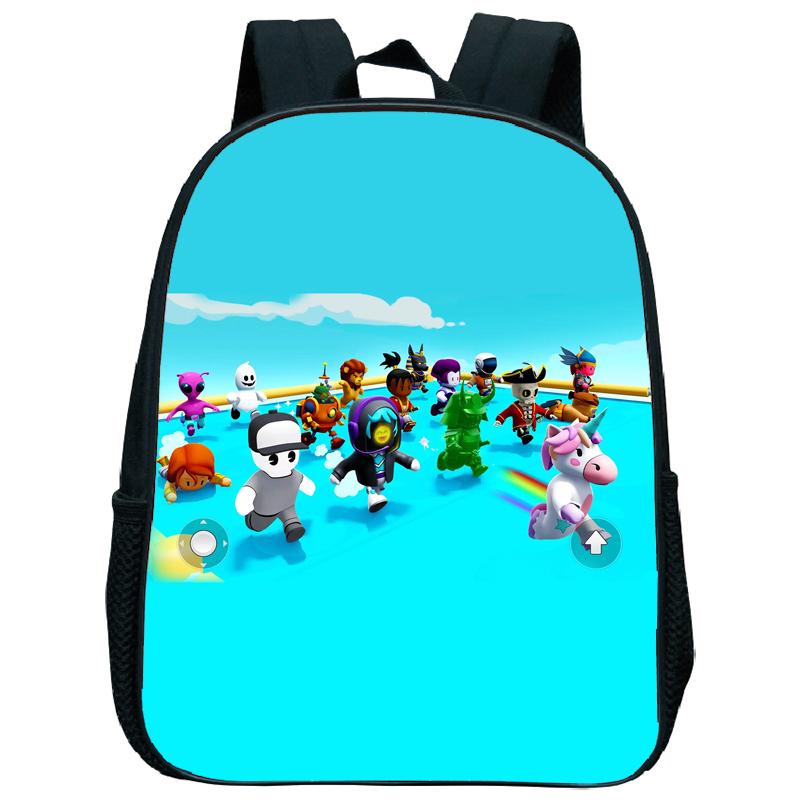 Stumble Guys Nursery Backpack Stumble Game Children Kindergarten Toddlers Student Schoolbag Shoulder Bag Kids Bags