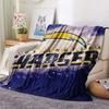 Los Angeles Chargers  Print Flannel Blanket, High quality Comfortable for All Seasons, Home Decor, Warmth and Comfort