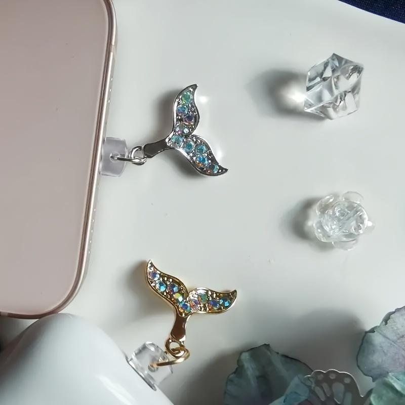 1pc Alloy Fashion Fishtail Pendant Dustproof Plug
