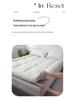 Solid Color Soft Cotton Quilt Mattress Sheet for Full Bed - Skin-Friendly and Ideal for Dorms