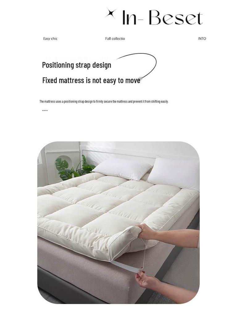 Solid Color Soft Cotton Quilt Mattress Sheet for Full Bed - Skin-Friendly and Ideal for Dorms