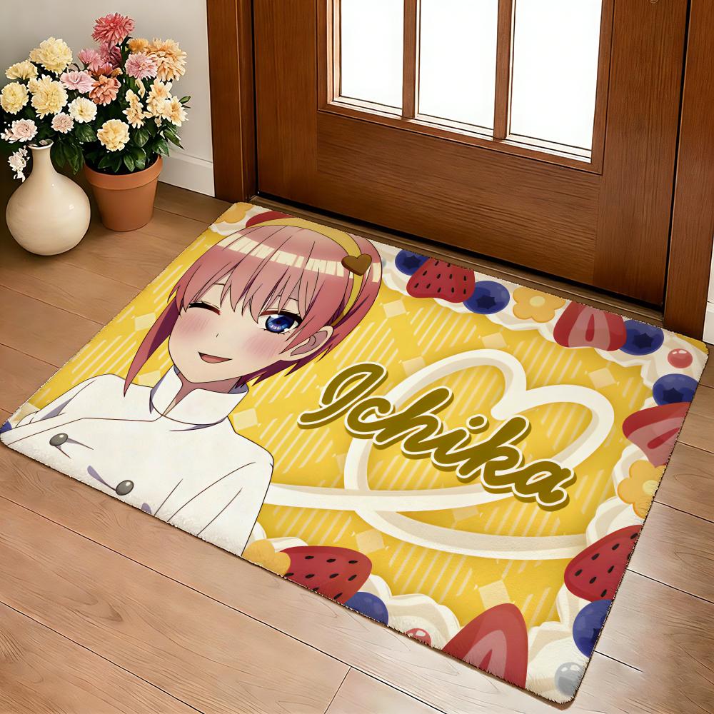 Anime Hot Q-Quintessential Q-Quintuplets Floor Mat Cozy Flannel Soft Thick Non-Slip Mat  Living Room Bedroom Kitchen Decor Rugs