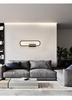 Minimalist LED Wall Lamp - Creative Three-Color Dimming for Living Room or Bedside