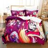Set Biancheria da Letto Moda Cartone Animato Hazbin Hotel Set Copripiumino con Federa Singolo Matrimoniale Queen King Biancheria da Letto Tessili per la Casa