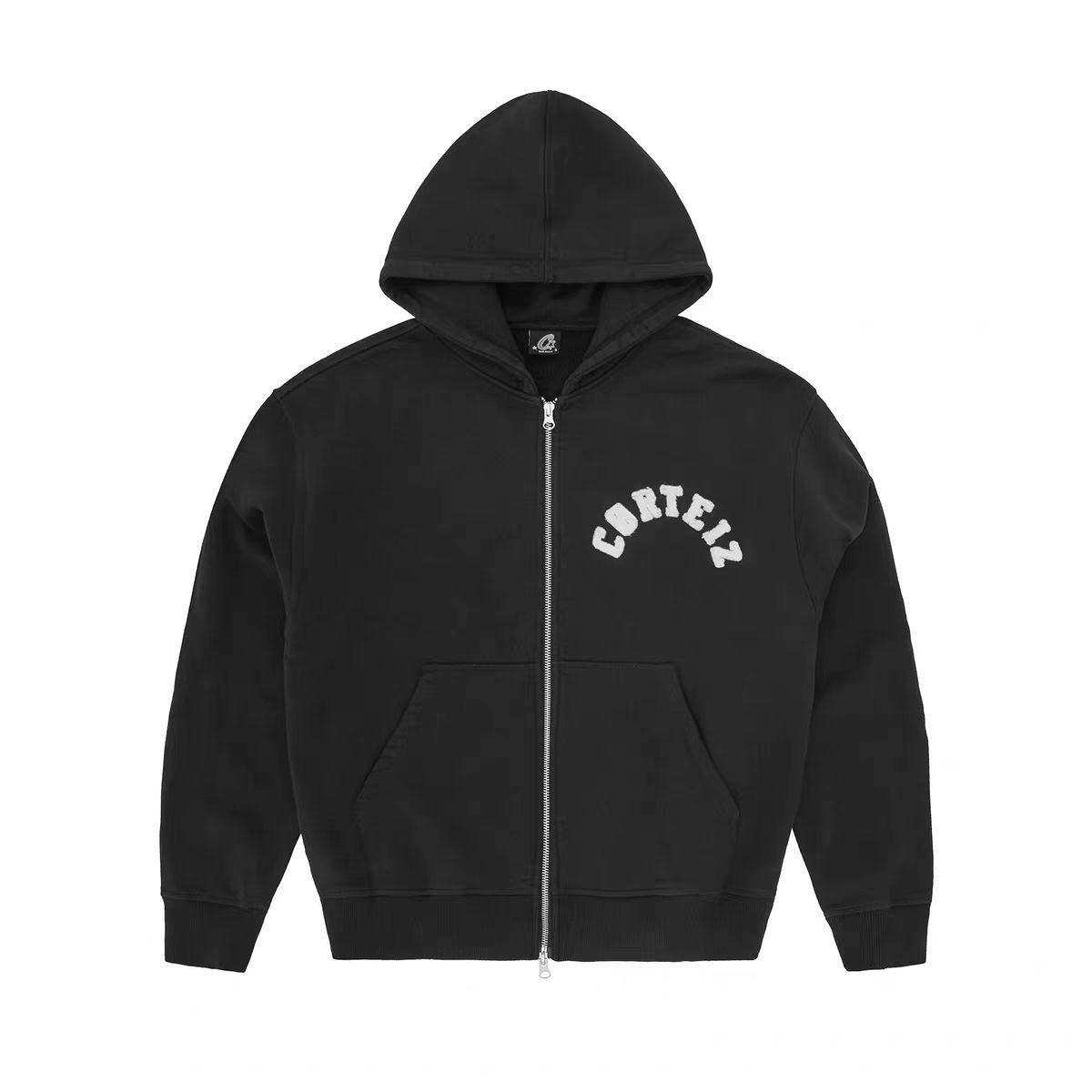 Corteiz Vyšívaná Hip Hop Streetwear Mikina & Bunda Set M