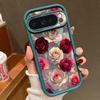 Weiche TPU-Handyhülle Für Google Pixel 10 9 8 7 Pro Pixel 9 10 Pro XL 7A 8A 9A Stoßfest Rote Rose Blumenmuster Silikonhülle