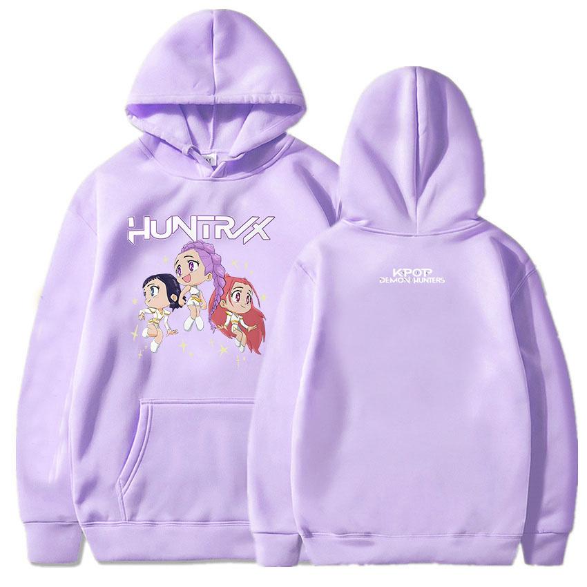 KPop Demon Hunters As Seen On Huntrix World Tour Comfort Colors Hoodies 2025 Movie Graphic Printing Sweatshirts Women Sudaderas