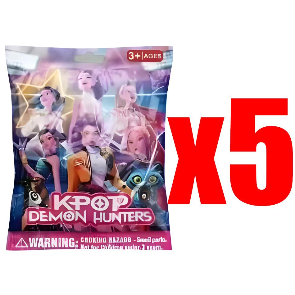 Blind Box Anime Demon Hunters Mini Figurines  Kpop Cute PVC Mystery Box Collectible Doll Model Decorative Item