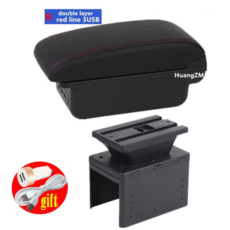 For Citroën C3 aircross Armrest box For Citroen C3 Car Armrest Center Storage box Interior Retrofit car accessories