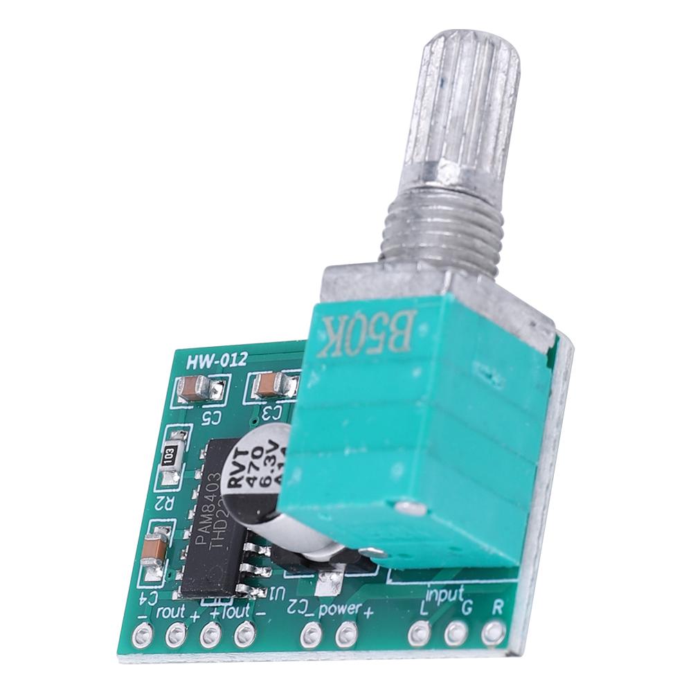 PAM8403 Digital Audio Amplifier Board 5V Power Amplifier Board 3W*2 With Volume Control USB Power
