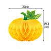 3Pcs/set Pumpkin Chestnut 3D Honeycomb Pendant Thanksgiving Halloween Party Decoration Honeycomb Pendant Autumn Harvest Festival