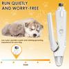 2 In 1 Pet Nail Grinder and Clipper Cat Dog Grooming Tool with LED Lights and Splash Guard USB Rechargeable Cat Dog Nail Trimmer