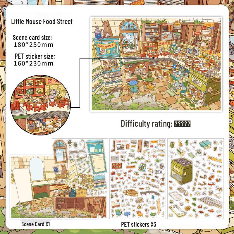 

Infeel.Me 36th Edition 2.5D Large Scenery DIY Sticker Set