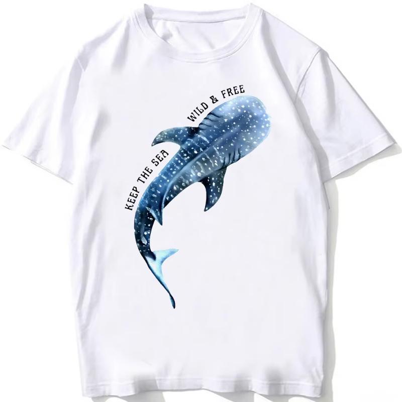 Whale Shark Anatomy Biology Tshirt Unisex Women Hip Hop Casual T Shirts Women Beach Diving White Tshirt Vintage Women Tees