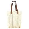 HERMES Kabas Calicut Tote Bag Shoulder Bag Leather/Canvas Beige/Brown