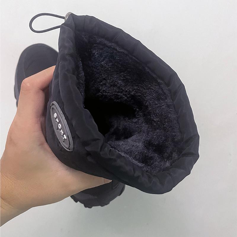 Damen-Winterstiefel, flach, rutschfest, wasserdicht, warm gefüttert, modische Damen-Stiefeletten, weich und bequem, große Größe 42 (DX659)