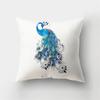Peacock Feather Printed Pattern Cushion Cover for Home Living Room Sofa Car Bedroom Decoration Pillow Cover