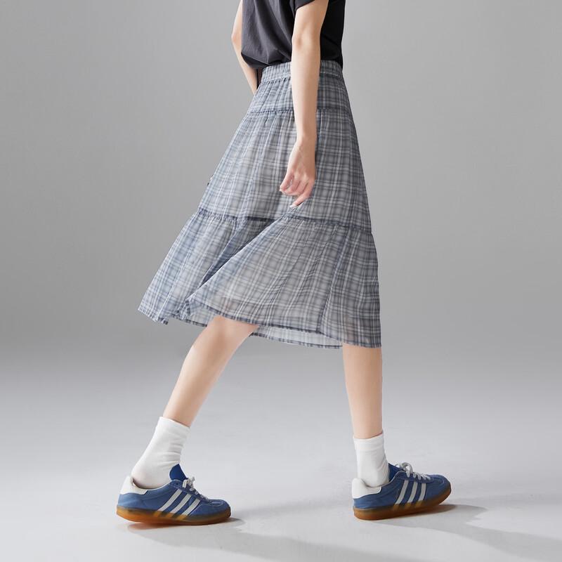 SOFSIL Women s Plaid A-Line Midi Skirt 29/XL