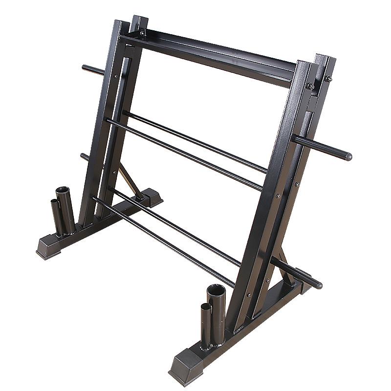 Home Triple-Layer Dumbbell Storage Rack - Multi-functional Vertical Gym Organizer
