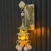 Retro Chinese Architecture Fridge Magnet Openwork Design Locker Cabinet Decoration Magnets  Friend